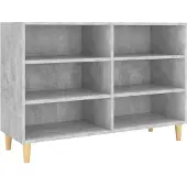 vidaXL Skänk betonggrå 103,5x35x70 cm konstruerat trä