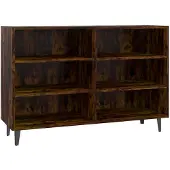 vidaXL Byrå rökfärgad ek 103,5x35x70 cm konstruerat trä
