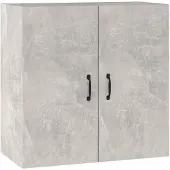 vidaXL Väggskåp betonggrå 60x31x60 cm konstruerat trä