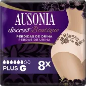 Ausonia DISCREET Boutique G, Kvinna, Kardborreband, 95 - 125 cm, 8 styck, Låda
