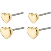 Pilgrim 66231-2003 AFRODITTE Heart Earrings 2-In-1 Set 1 set