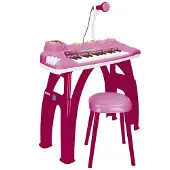 Reig Musicales Rosa Elektroniskt Orgel Med 25 Tangenter Och Lampor