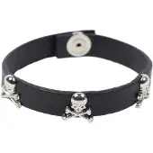 Scalpers Armband svart / silver