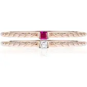 Morellato 1930 Rose Gold Tone Sterling Silver SAHA16016 Damring white