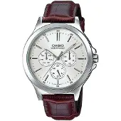 Casio Klocka - - MTP-V300L-7A - Brun Läder - Kvarts - Vattentålig