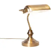 QAZQA Klassisk bordslampa/notarielampa brons - Banker