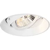 QAZQA Modern infälld spotlight vit GU10 AR70 rund trimlös - Oneon