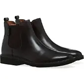 Ralph Lauren för män. 803754411003 Bruna Talan Chelsea läderstövlar (44), Hud, Karta, Ingen, Casual