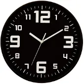 Five Simply Smart väggklocka/scenklocka svart polypropen (30 cm)