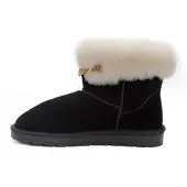 Gooce Snöboots 'Gertrude' guld / svart / ullvit