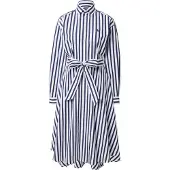 Ralph Lauren för kvinnor. 211891428001 Marinblå skjortklänning (42), Casual, Bomull, Lång ärm, Marino