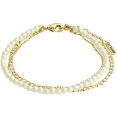 Pilgrim Armband 'Baker' guld / pärlvit