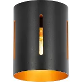 QAZQA Design taklampa svart med guldinsida - Yana