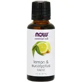 Now Foods, Essential Oils, Lemon and Eucalyptus Blend, 1 fl oz (30 ml)