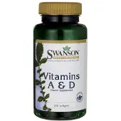 Swanson Health , Vitaminer A och D, 250 Mygga