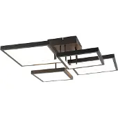QAZQA Taklampa svart inkl LED 3-stegs dimbar 4-ljus - Lejo