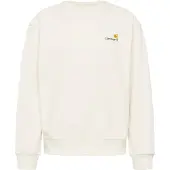 Carhartt WIP Sweatshirt 'American Script' beige / choklad / gul