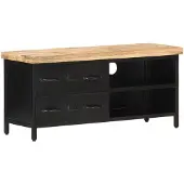 vidaXL TV-bänk 90x30x41 cm grovt mangoträ