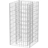 vidaXL Planteringsgabion upphöjd stål 50x50x100 cm