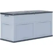 vidaXL Dynbox 320 liter grå svart