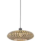 QAZQA Orientalisk pendellampa svart bambu 40 cm - Ostrava