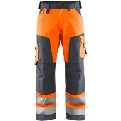 Blakläder 1566-1811 Varselbyxa utan spikfickor Varselorange/Mellangrå C50