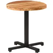 vidaXL Cafébord runt Ø70x75 cm massivt akaciaträ