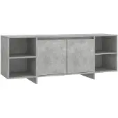 vidaXL Tv-bänk betonggrå 130x35x50 cm konstruerat trä