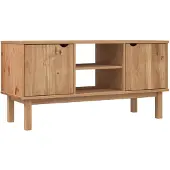 vidaXL Tv-bänk OTTA 113,5x43x57 cm massiv furu