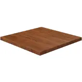 vidaXL Fyrkantig bordsskiva mörkbrun 50x50x2,5cm behandlad massiv ek