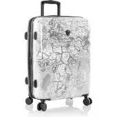 Heys Journey 3G Fashion Spinner kabinväska 66 cm, svart/vit karta