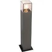 QAZQA Modern utomhus golvlampa 50 cm mörkgrå IP44 - Danmark