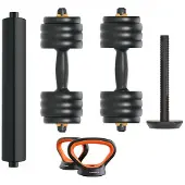 Fed Hantelset V2+stång+kettlebell 40kg