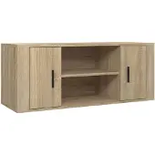 vidaXL TV-bänk, Sonoma ek, 100x35x40 cm