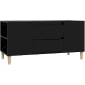 vidaXL TV-bänk, Svart, 102X44,5X50 Cm, Träbaserat Material