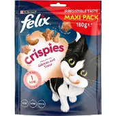 Felix Crispies med lax- och öringsmak kattgodis