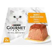 Gourmet REVELATIONS Mousse med kyckling för katter 2 x 57 g