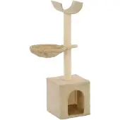 vidaXL Katträd med klöspelare och 105 cm beige