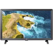 LG 24TQ520S-PZ.API, 59,9 cm (23.6), 1366 x 768 pixlar, LED, Smart-TV, Wi-Fi, Svart