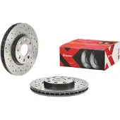 Brembo Bromsskiva 0986011X fram, perforerad, ventilerad, perforerad, 1 Stycke
