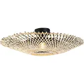 QAZQA Orientalisk taklampa bambu 50 cm - Rina
