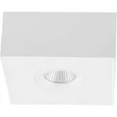 EVN LED takspotlight Cubito, dimbar, Vitt / opal, Vardagsrum / matsal, Aluminium / grå / zink, Modern, LED-taklampa
