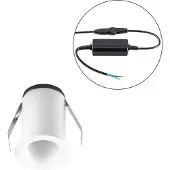 EVN Noblendo LED infälld taklampa vit Ø 3,5 cm Noblendo, dimbar, Vitt / opal, Vardagsrum / matsal, Aluminium / grå / zink, Modern