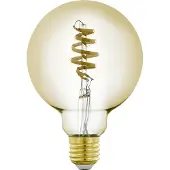 Eglo CONNECT-Z E27 LED G95 bärnstensfärgad globlampa med spiral och varierat vitt ljus
