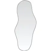 vidaXL Väggspegel silver 70x30 cm