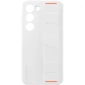 Samsung Galaxy S23 Skal Silicone with Strap Vit