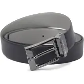 Armani Exchange för män. 951060CC23651635 Läderbälte marinblå, grå (OSFA), Casual, Klassisk, Hud, Marino