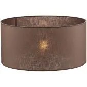 Duolla Lampskärm Roller, jordbrun, Ø 50 cm, höjd 24 cm Roller , Brun / rost, Textil / tyger / siden