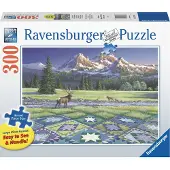 Ravensburger Mountain Quiltscape 300 -stycken stort format Jigsaw -pussel fr vuxna - 16788 - Varje bit r unik mjukklicka -teknik betyder att bi