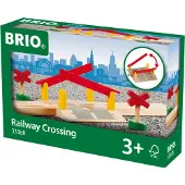 BRIO Järnvägskorsning - 4 Delar - Trä 33388 - - One Size - Tågskenor